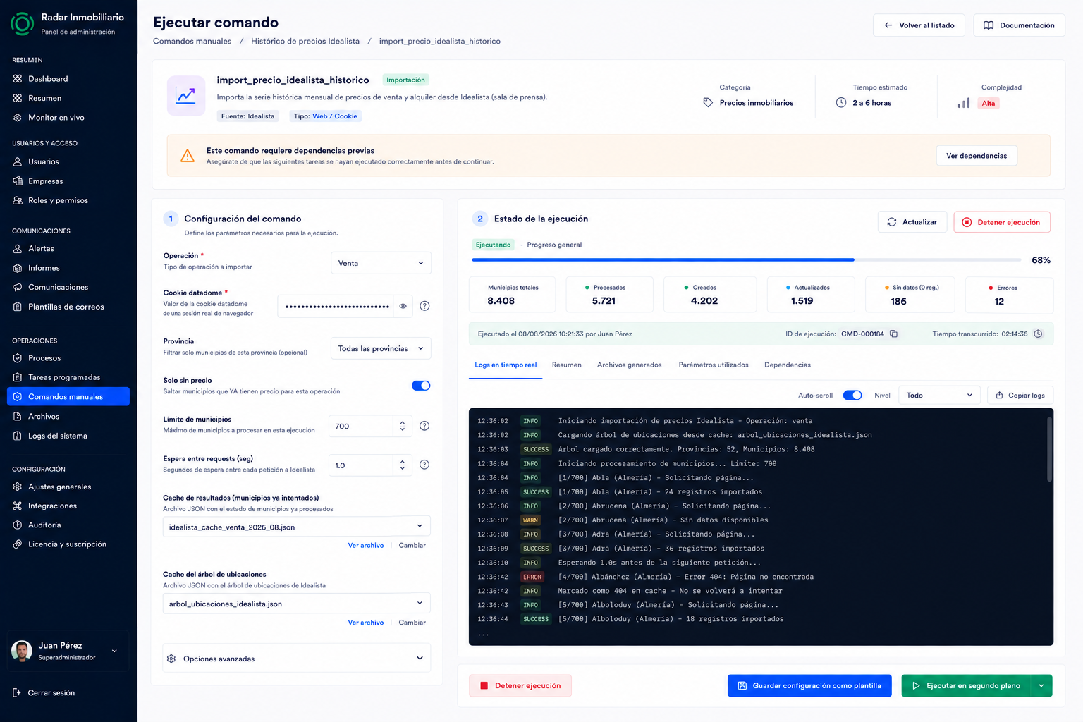 Plataforma de análisis estadístico para Amazon KDP